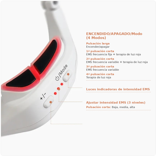 Halo Go - Gafas de Luz Roja para Ojeras y Bolsas